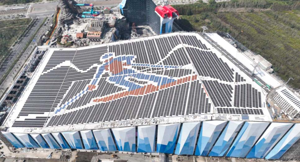 YaoxueとIce Worldの屋上太陽光発電プロジェクトが完了