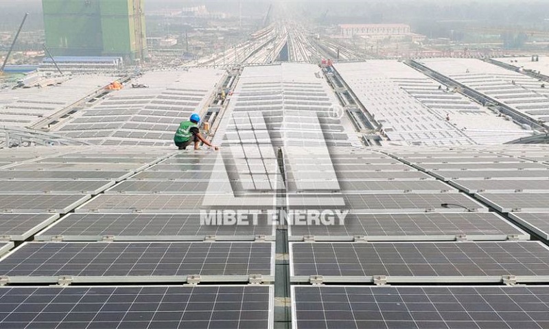 中国の金属屋根取り付けシステム6MW